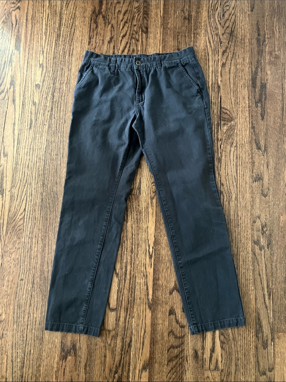Roamers Cotton Chino Pants, Off-Black